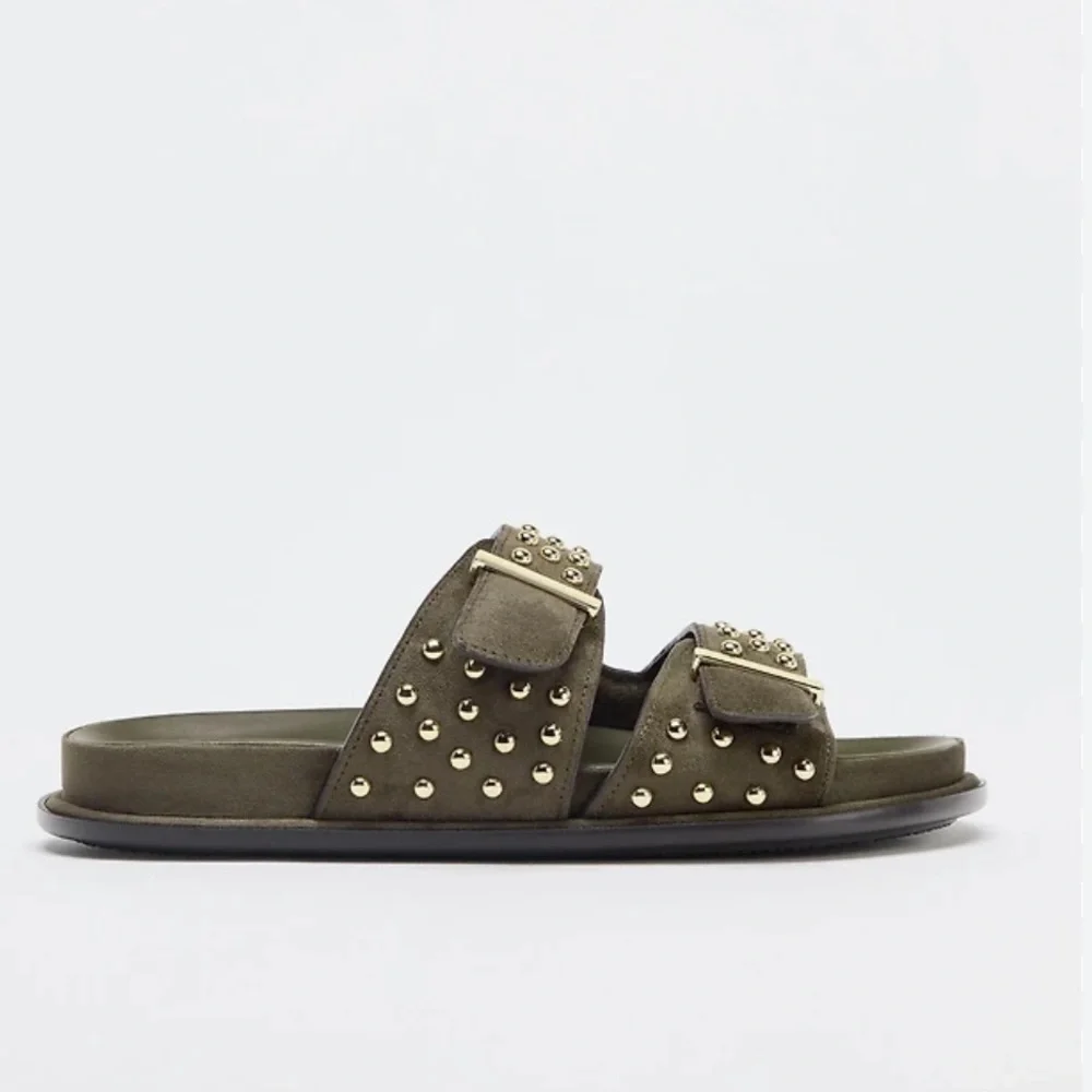 Zara NWT suede slide sandal 2607/610 - Picture 5 of 5